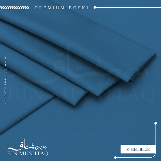 Steel Blue – Unstitched Luxury for the Modern Gentleman
